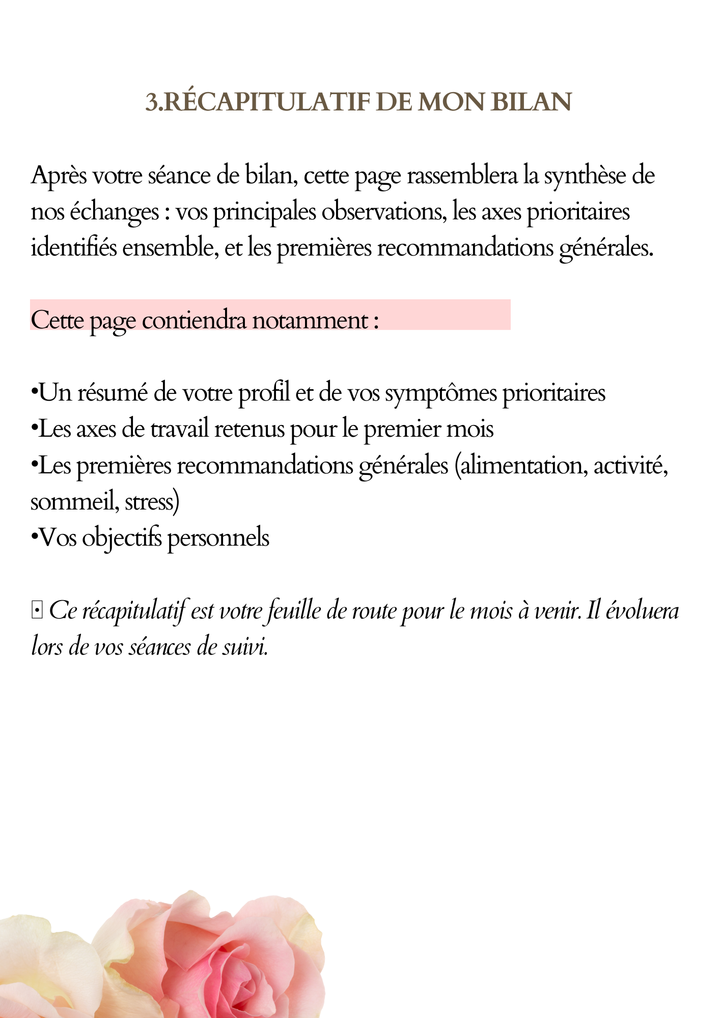 Ma ménopause et moi / Livret personnalisé