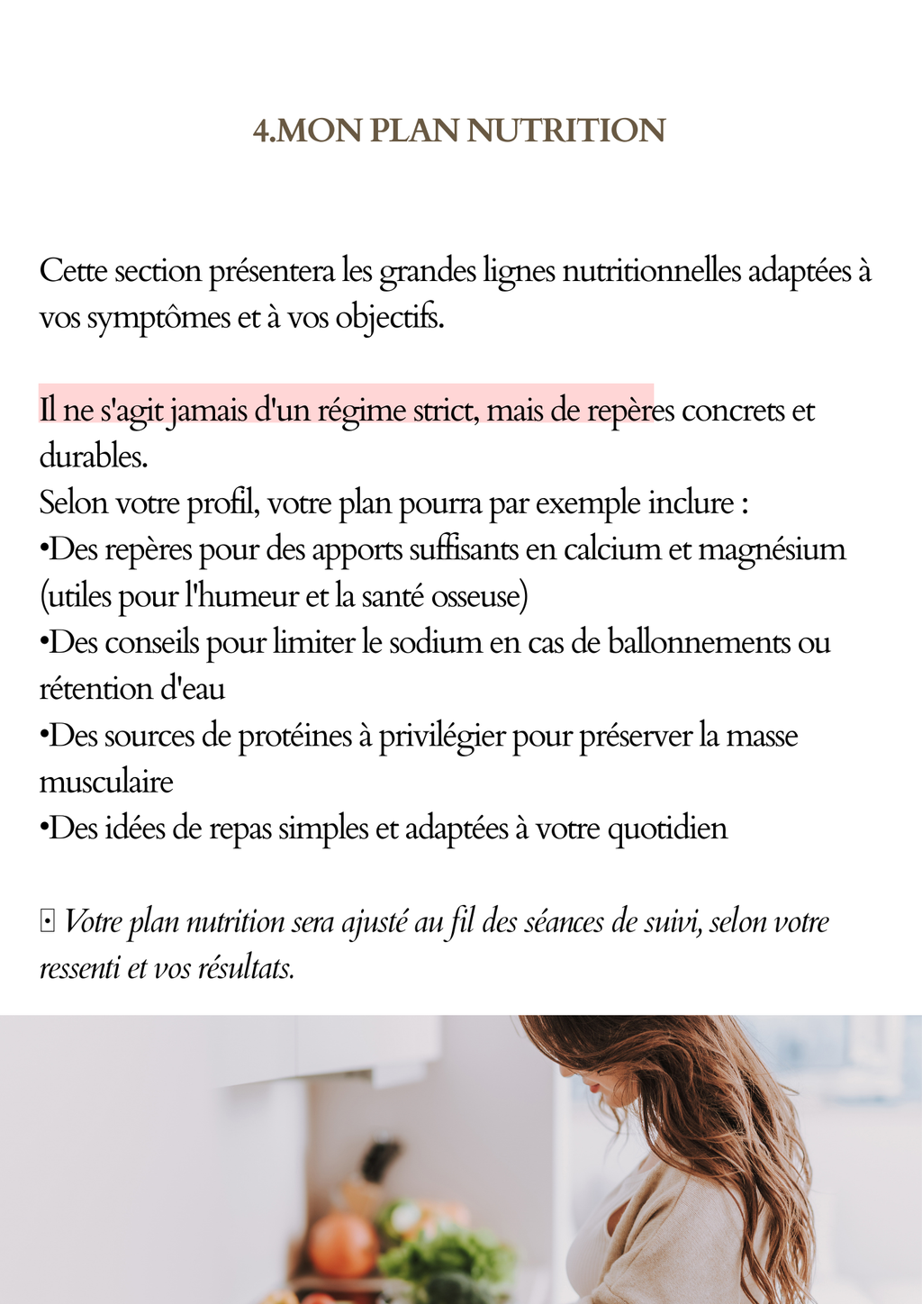 Ma ménopause et moi / Livret personnalisé
