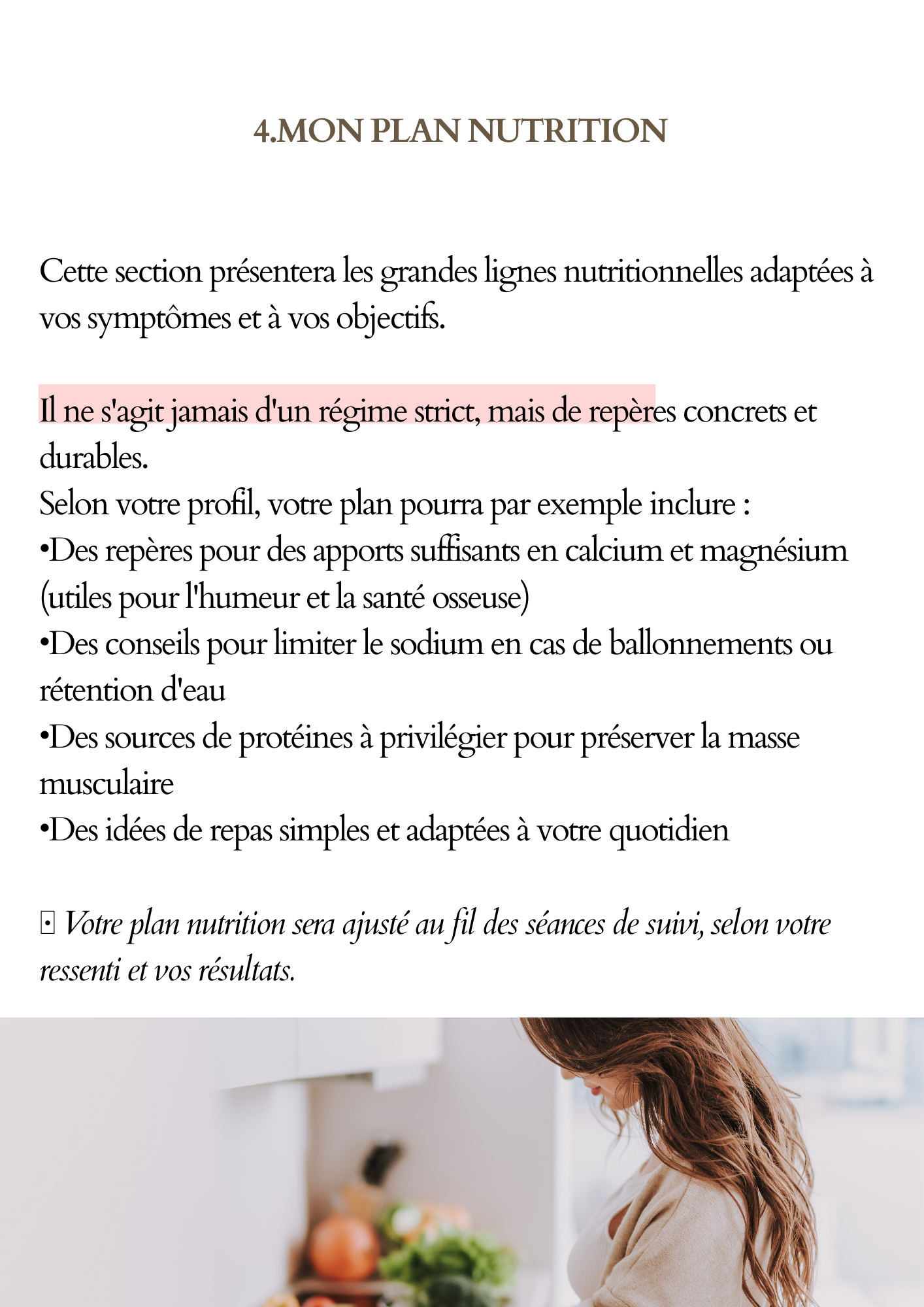 Ma ménopause et moi / Livret personnalisé