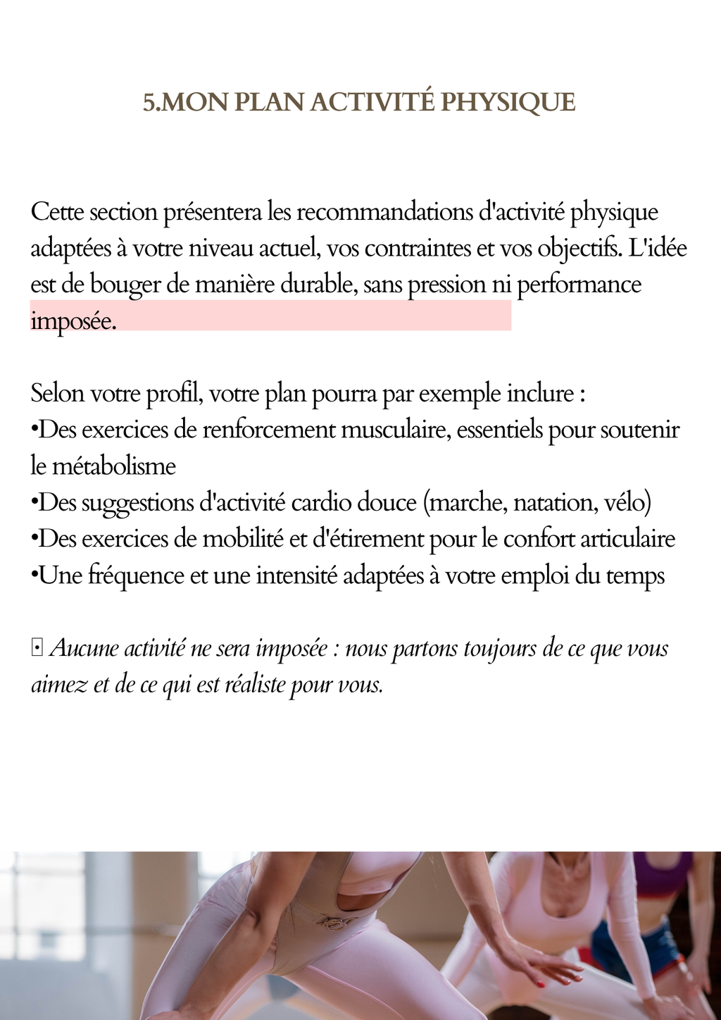 Ma ménopause et moi / Livret personnalisé